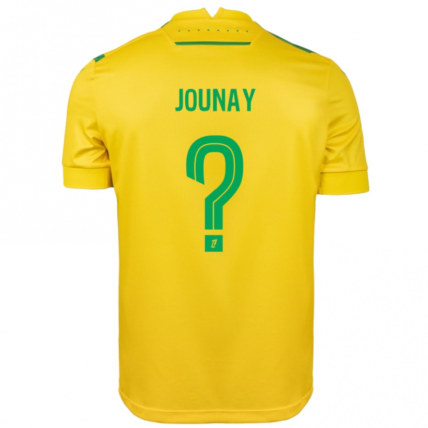 Gyermek Labdarúgás Alix Jounay #0 Sárga Zöld Hazai Jersey 2024/25 Mez Póló Ing