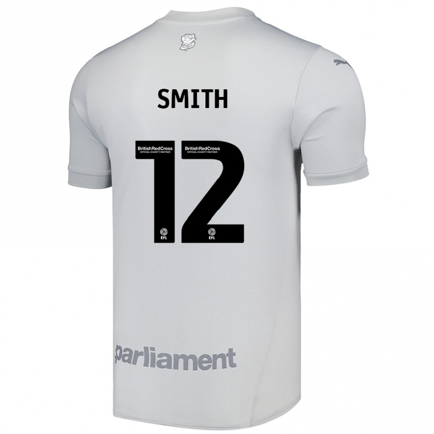 Gyermek Labdarúgás Jackson Smith #12 Ezüstszürke Idegenbeli Jersey 2024/25 Mez Póló Ing