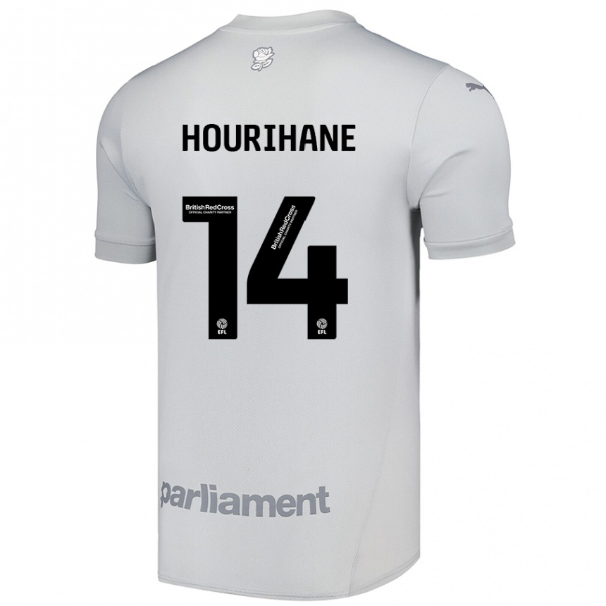 Gyermek Labdarúgás Conor Hourihane #14 Ezüstszürke Idegenbeli Jersey 2024/25 Mez Póló Ing