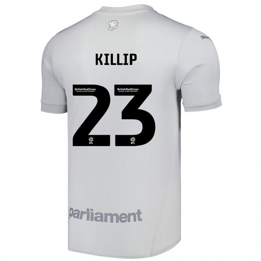 Gyermek Labdarúgás Ben Killip #23 Ezüstszürke Idegenbeli Jersey 2024/25 Mez Póló Ing