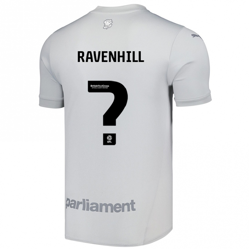 Gyermek Labdarúgás Rogan Ravenhill #0 Ezüstszürke Idegenbeli Jersey 2024/25 Mez Póló Ing