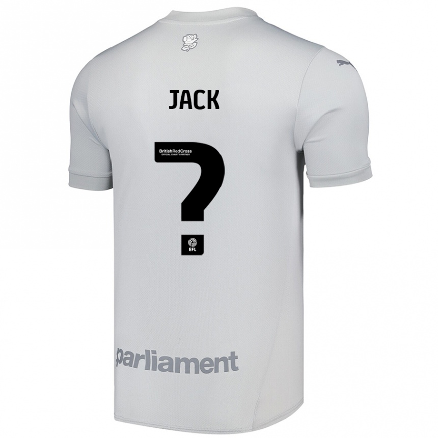 Gyermek Labdarúgás Jack Woodcock #0 Ezüstszürke Idegenbeli Jersey 2024/25 Mez Póló Ing