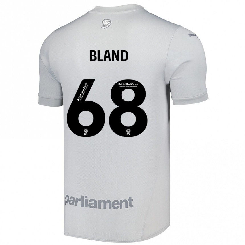 Gyermek Labdarúgás Jonathan Bland #68 Ezüstszürke Idegenbeli Jersey 2024/25 Mez Póló Ing