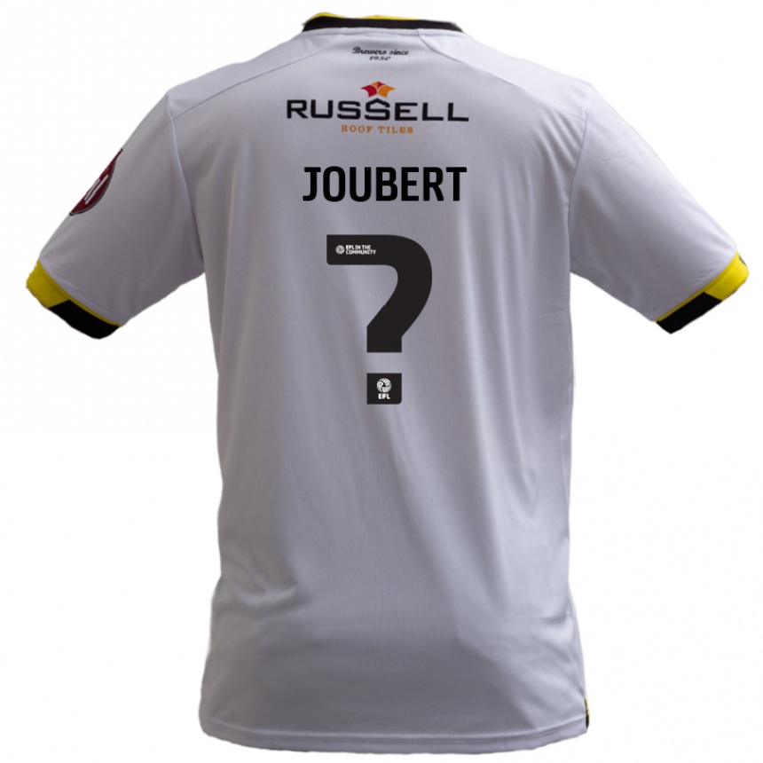 Gyermek Labdarúgás Lucas Joubert #0 Fehér Idegenbeli Jersey 2024/25 Mez Póló Ing