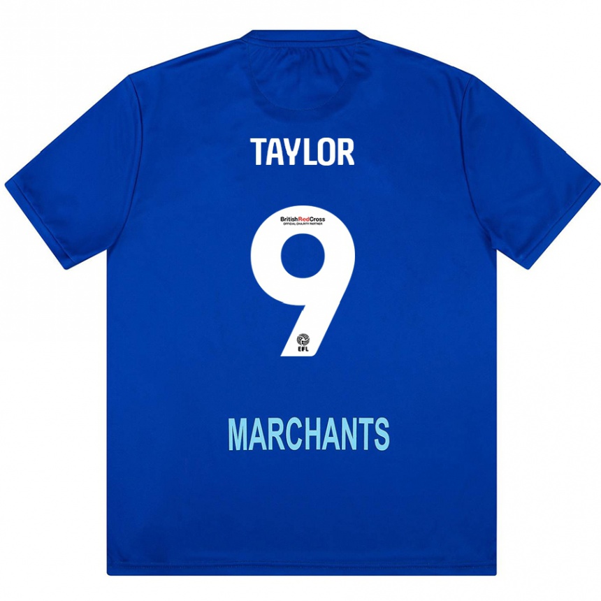 Gyermek Labdarúgás Matty Taylor #9 Zöld Idegenbeli Jersey 2024/25 Mez Póló Ing