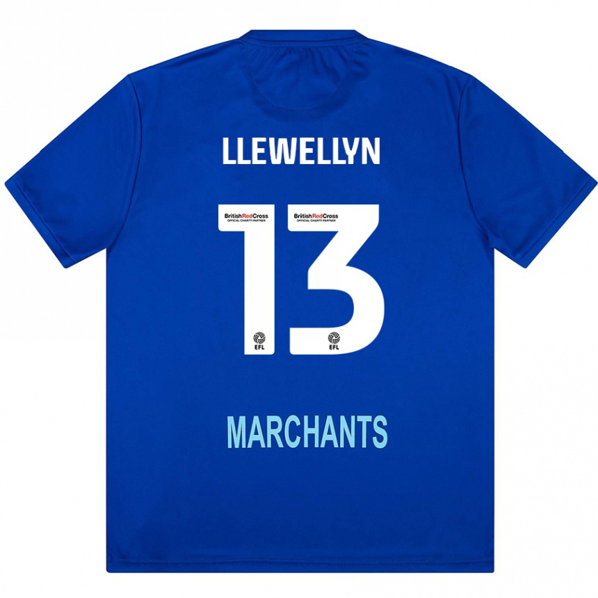 Gyermek Labdarúgás Ffion Llewellyn #13 Zöld Idegenbeli Jersey 2024/25 Mez Póló Ing