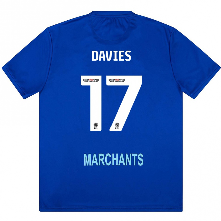 Gyermek Labdarúgás Annabel Davies #17 Zöld Idegenbeli Jersey 2024/25 Mez Póló Ing