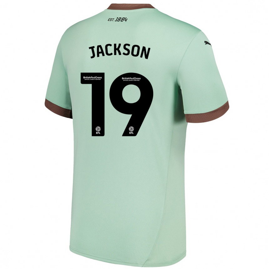 Gyermek Labdarúgás Kayden Jackson #19 Halványzöld Idegenbeli Jersey 2024/25 Mez Póló Ing