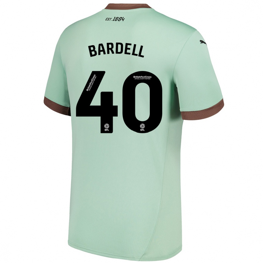 Gyermek Labdarúgás Max Bardell #40 Halványzöld Idegenbeli Jersey 2024/25 Mez Póló Ing