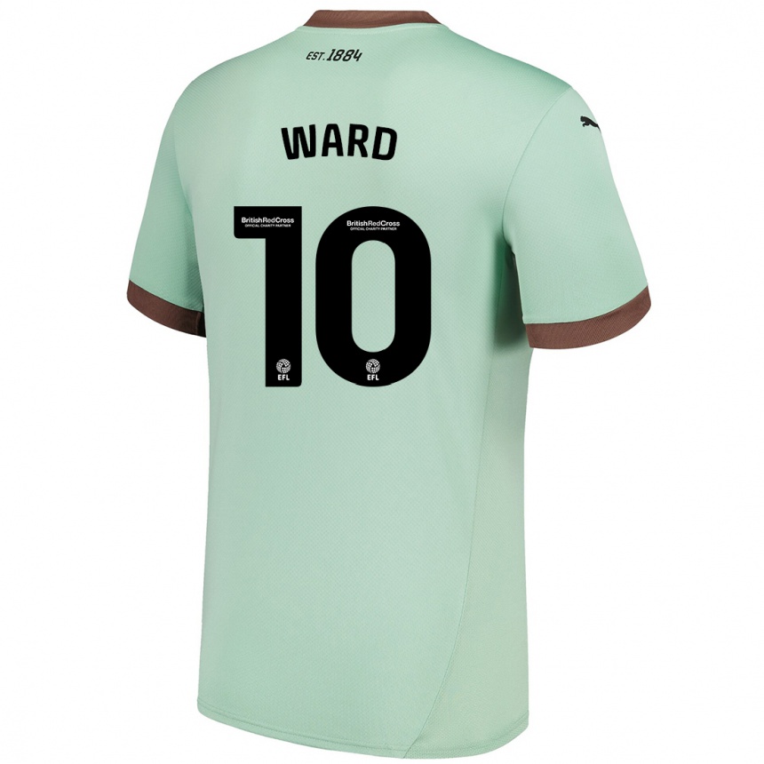 Gyermek Labdarúgás Hannah Ward #10 Halványzöld Idegenbeli Jersey 2024/25 Mez Póló Ing