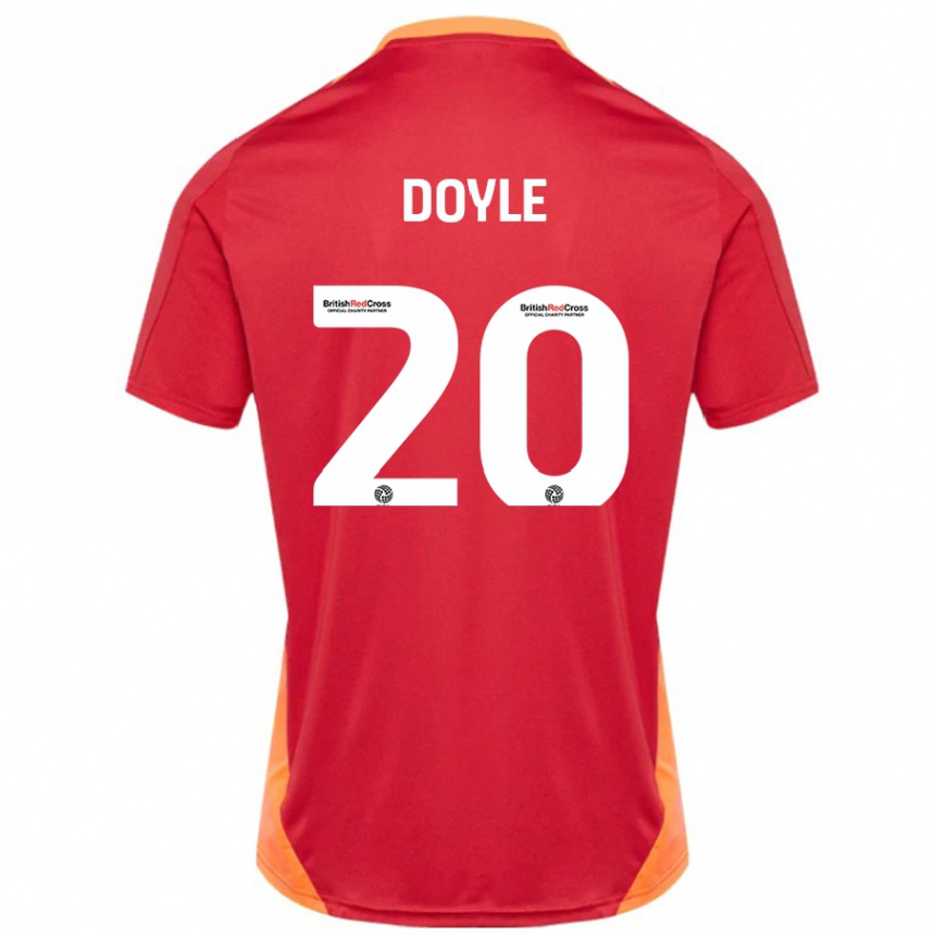 Gyermek Labdarúgás Kamari Doyle #20 Kék Törtfehér Idegenbeli Jersey 2024/25 Mez Póló Ing