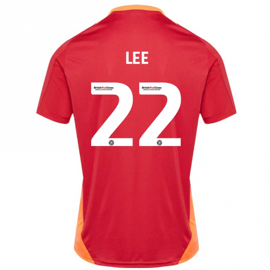 Gyermek Labdarúgás Harry Lee #22 Kék Törtfehér Idegenbeli Jersey 2024/25 Mez Póló Ing