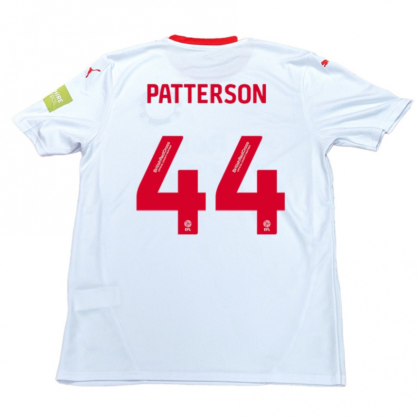 Gyermek Labdarúgás Phoenix Patterson #44 Fehér Idegenbeli Jersey 2024/25 Mez Póló Ing