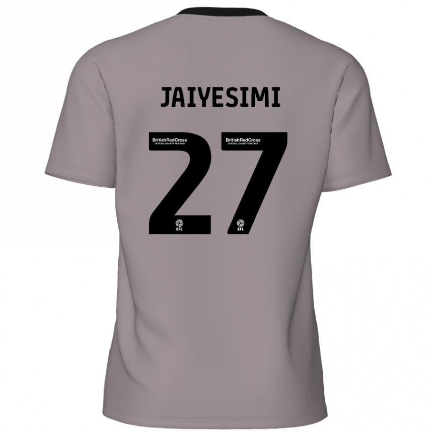 Gyermek Labdarúgás Diallang Jaiyesimi #27 Szürke Idegenbeli Jersey 2024/25 Mez Póló Ing