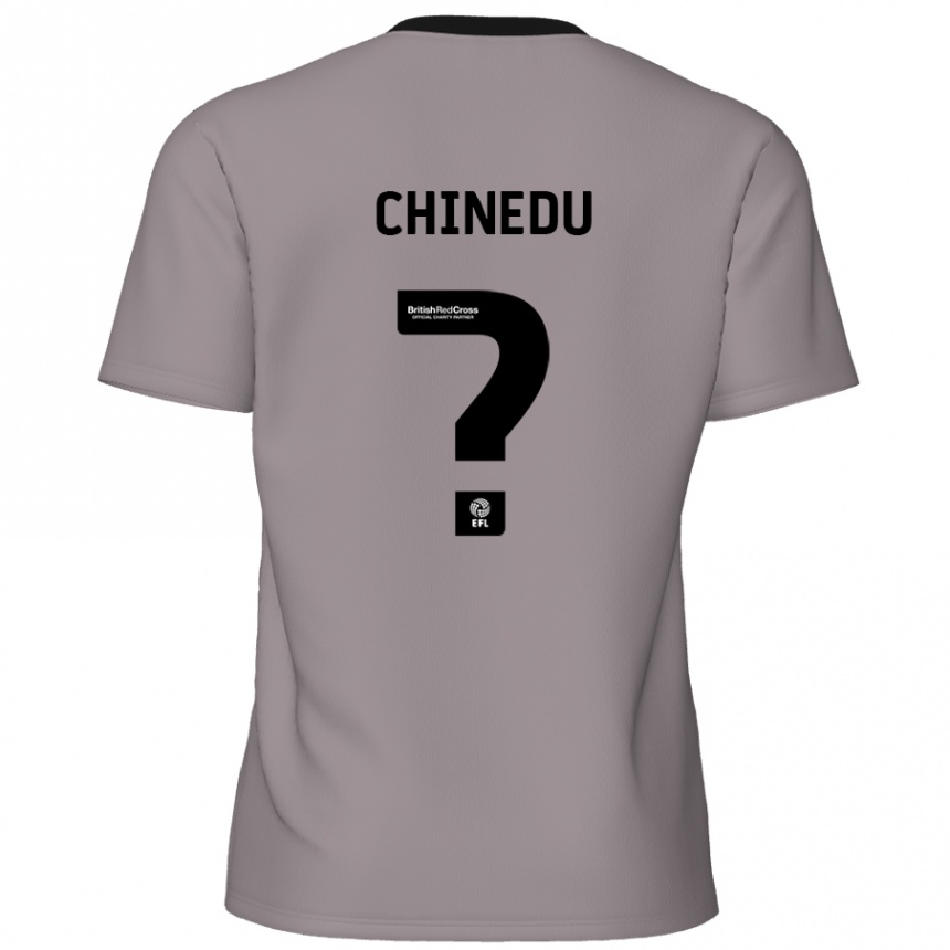 Gyermek Labdarúgás Phillip Chinedu #0 Szürke Idegenbeli Jersey 2024/25 Mez Póló Ing