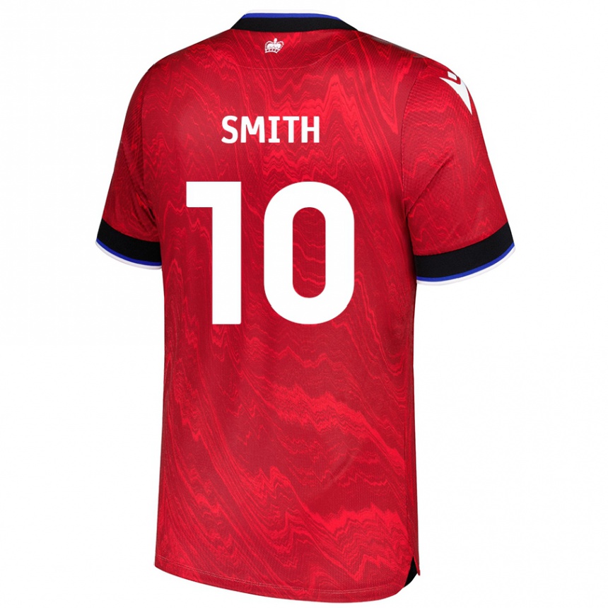 Gyermek Labdarúgás Sam Smith #10 Piros Fekete Idegenbeli Jersey 2024/25 Mez Póló Ing