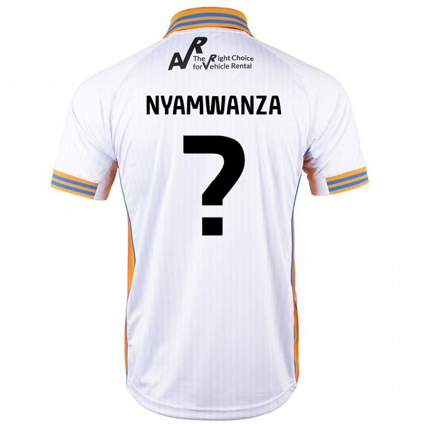 Gyermek Labdarúgás Simba Nyamwanza #0 Fehér Idegenbeli Jersey 2024/25 Mez Póló Ing