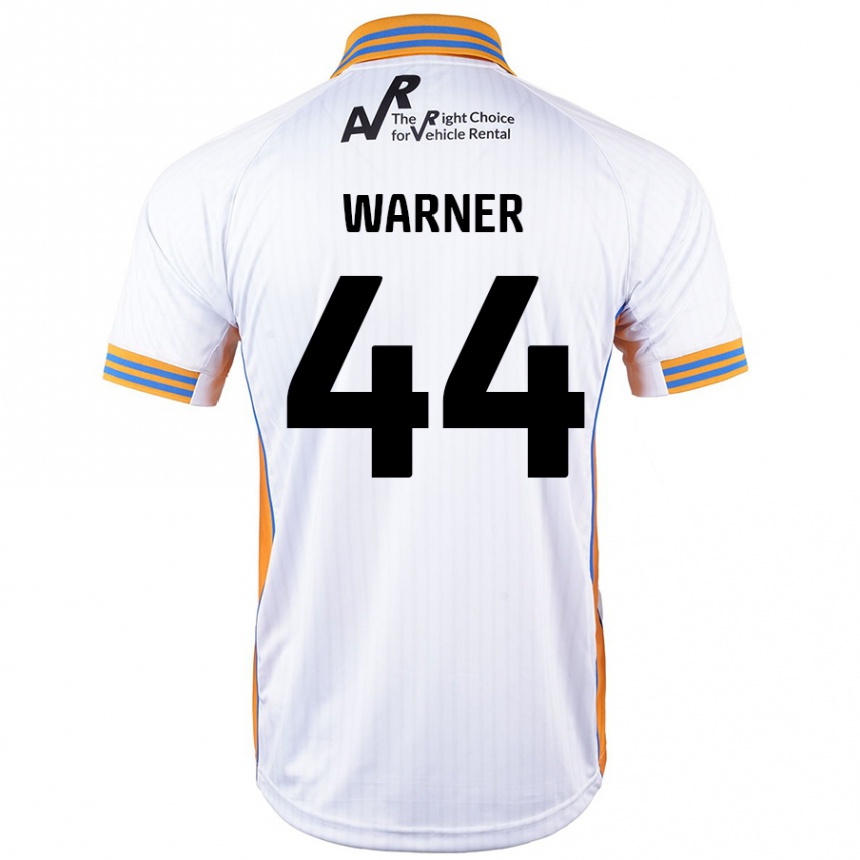 Gyermek Labdarúgás James Warner #44 Fehér Idegenbeli Jersey 2024/25 Mez Póló Ing