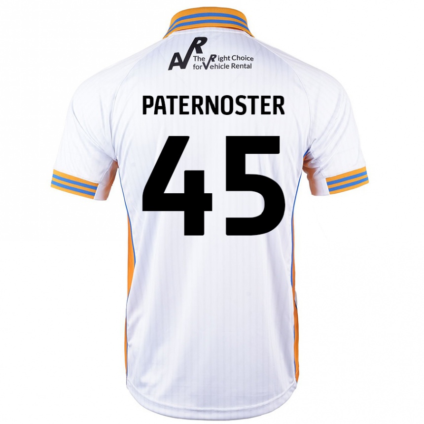 Gyermek Labdarúgás Vladimir Paternoster #45 Fehér Idegenbeli Jersey 2024/25 Mez Póló Ing