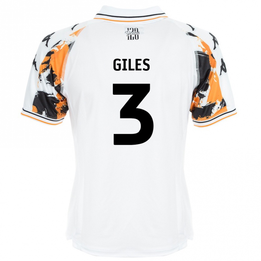 Gyermek Labdarúgás Ryan Giles #3 Fehér Idegenbeli Jersey 2024/25 Mez Póló Ing