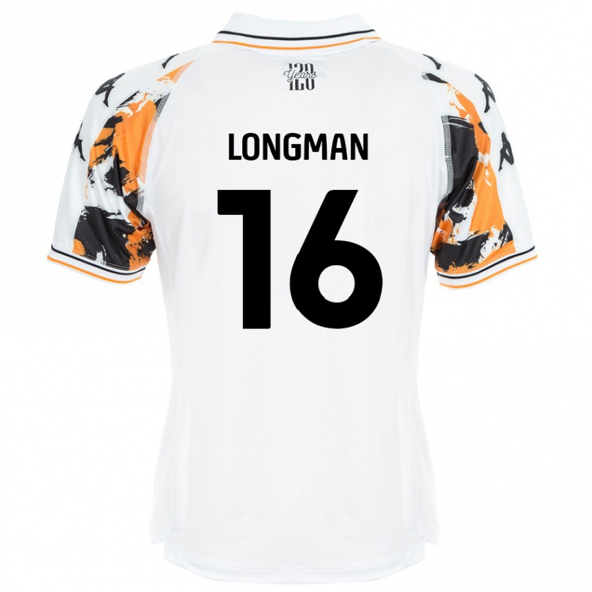 Gyermek Labdarúgás Ryan Longman #16 Fehér Idegenbeli Jersey 2024/25 Mez Póló Ing