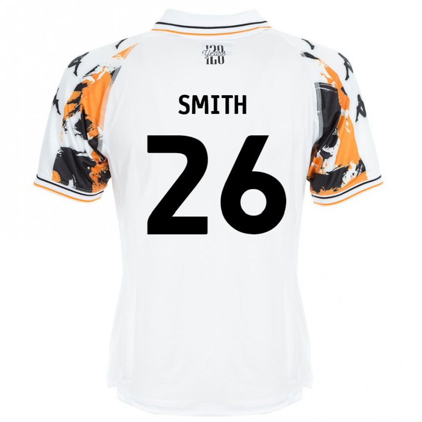 Gyermek Labdarúgás Andy Smith #26 Fehér Idegenbeli Jersey 2024/25 Mez Póló Ing