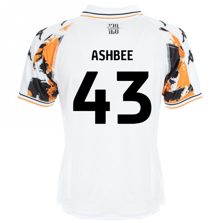 Gyermek Labdarúgás Stanley Ashbee #43 Fehér Idegenbeli Jersey 2024/25 Mez Póló Ing