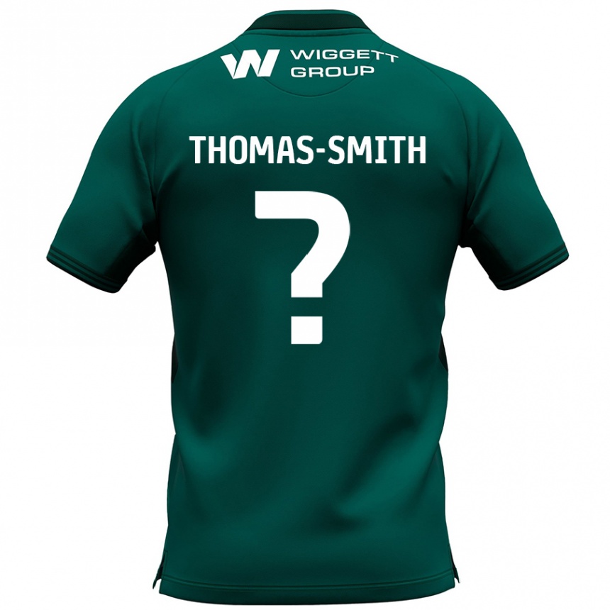 Gyermek Labdarúgás Jaydon Thomas-Smith #0 Zöld Idegenbeli Jersey 2024/25 Mez Póló Ing