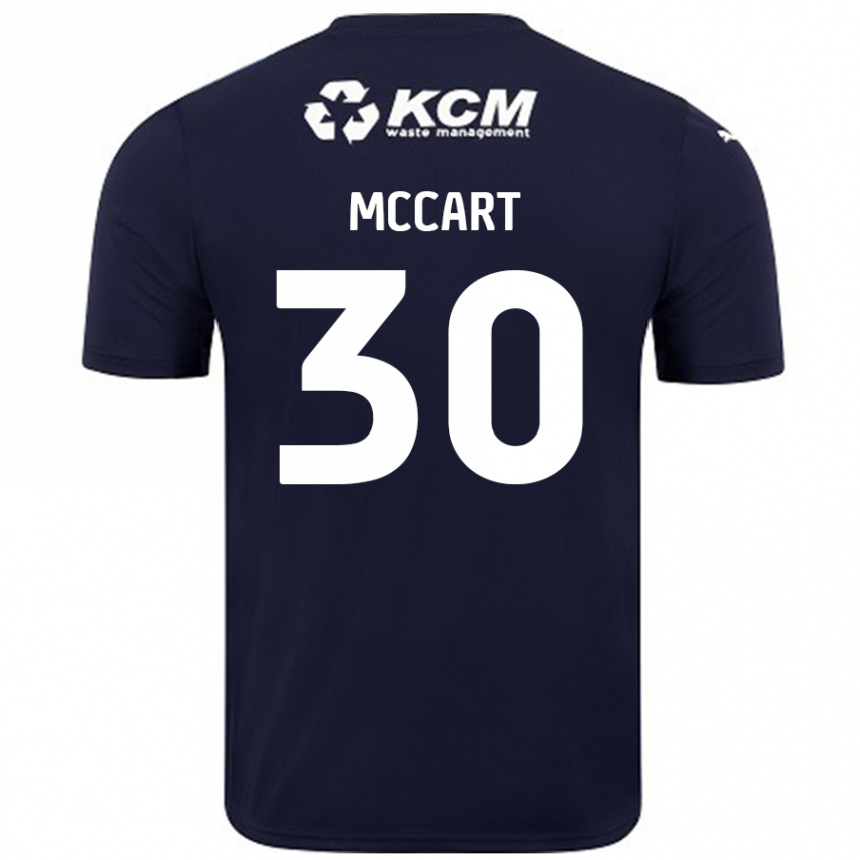 Gyermek Labdarúgás Jamie Mccart #30 Sötétkék Idegenbeli Jersey 2024/25 Mez Póló Ing