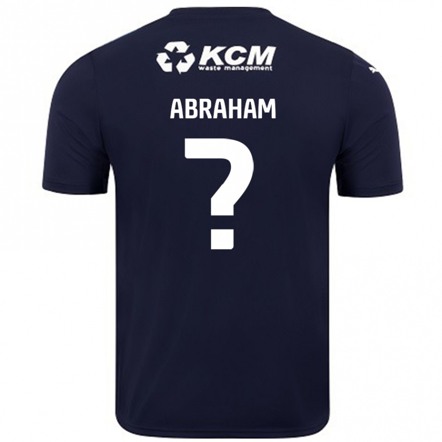 Gyermek Labdarúgás Louie Abraham #0 Sötétkék Idegenbeli Jersey 2024/25 Mez Póló Ing