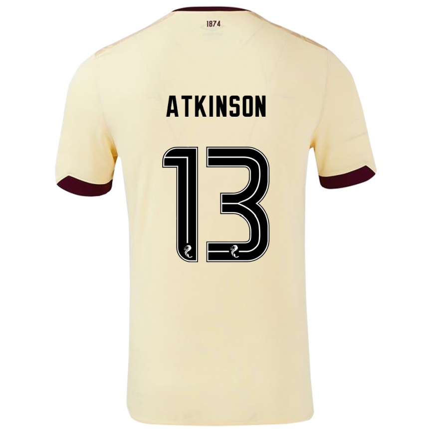 Gyermek Labdarúgás Nathaniel Atkinson #13 Krémes Bordó Idegenbeli Jersey 2024/25 Mez Póló Ing