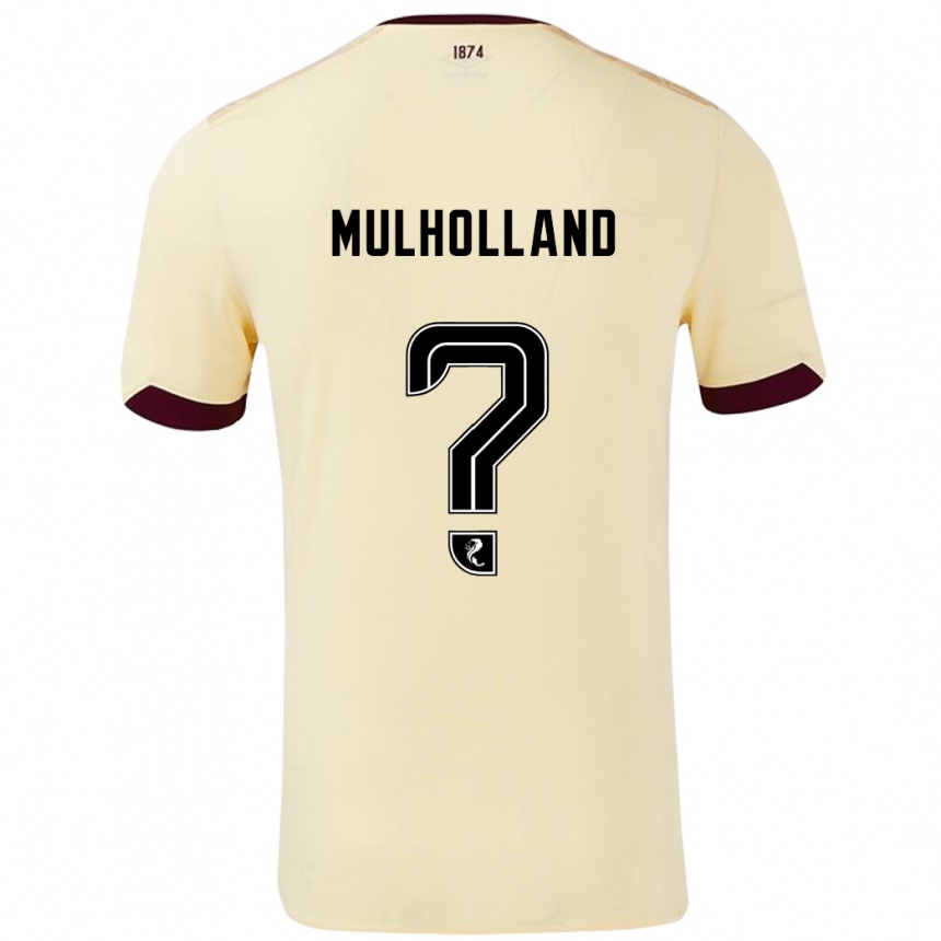 Gyermek Labdarúgás James Mulholland #0 Krémes Bordó Idegenbeli Jersey 2024/25 Mez Póló Ing