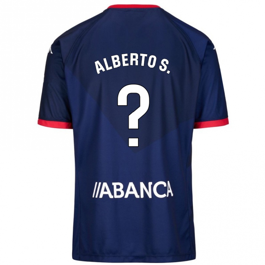 Gyermek Labdarúgás Alberto Sánchez #0 Sötétkék Idegenbeli Jersey 2024/25 Mez Póló Ing