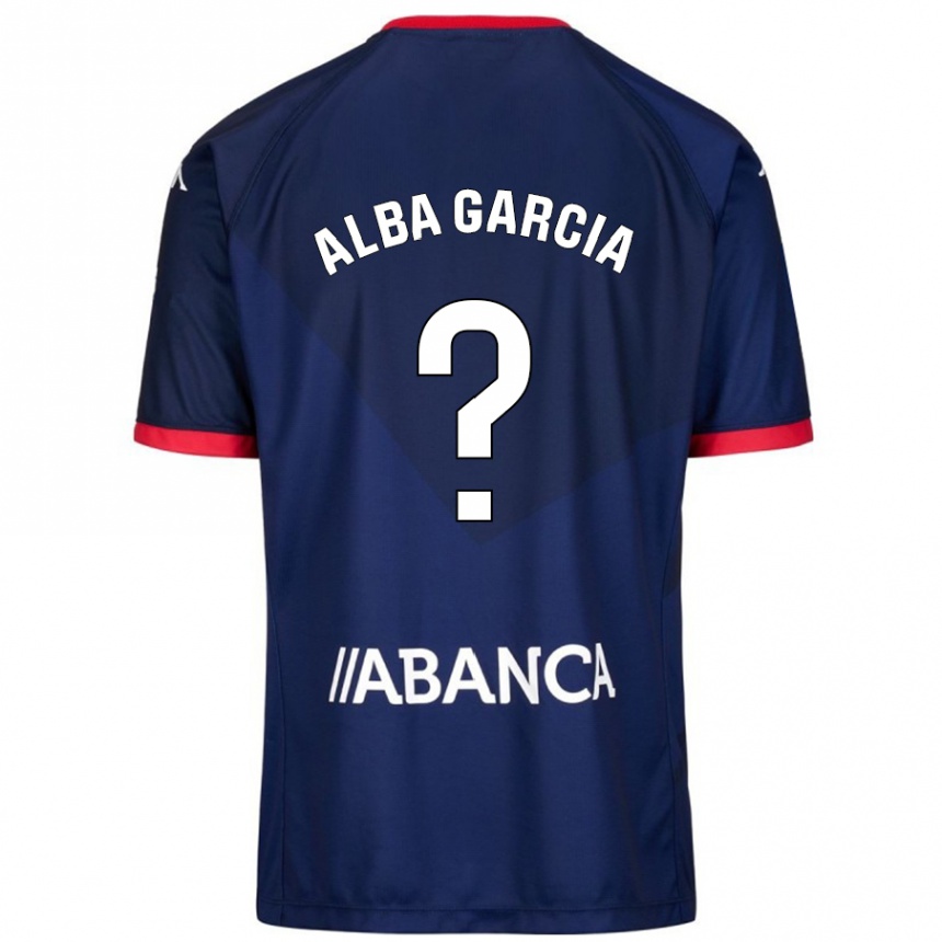 Gyermek Labdarúgás Lucía Alba García #13 Sötétkék Idegenbeli Jersey 2024/25 Mez Póló Ing