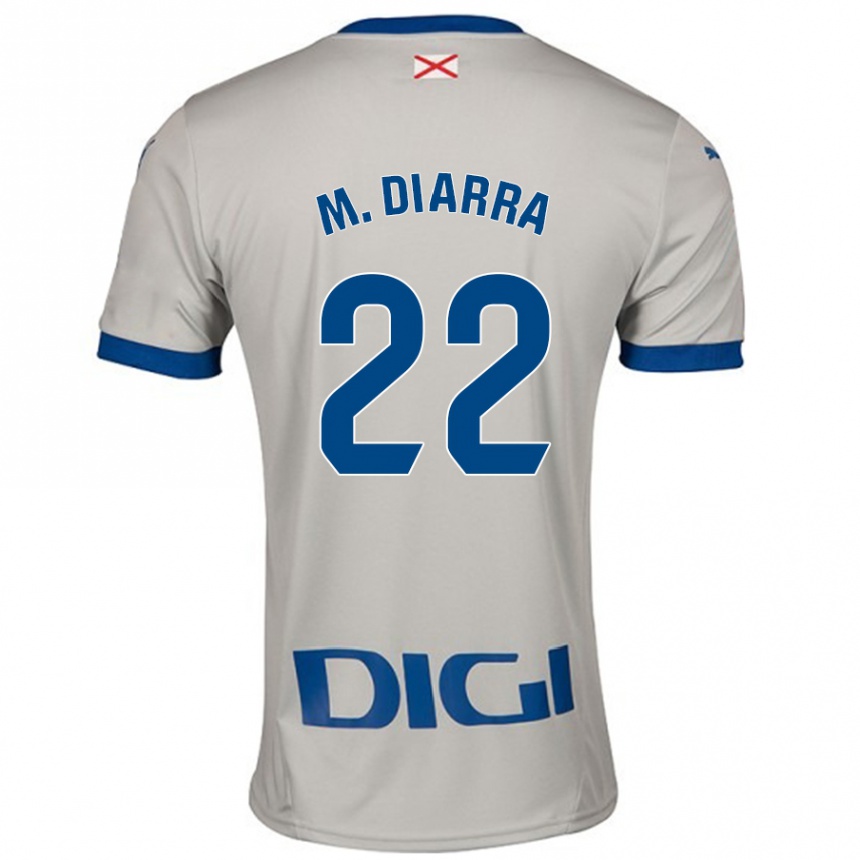 Gyermek Labdarúgás Moussa Diarra #22 Világos Szürke Idegenbeli Jersey 2024/25 Mez Póló Ing