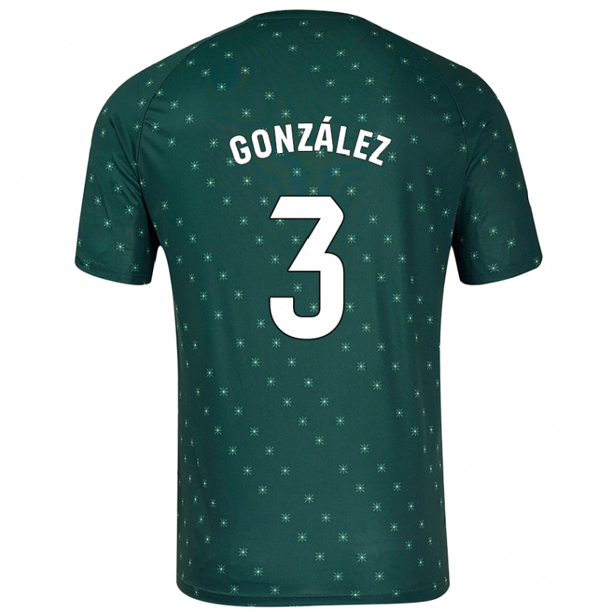 Gyermek Labdarúgás Edgar González #3 Sötétzöld Idegenbeli Jersey 2024/25 Mez Póló Ing