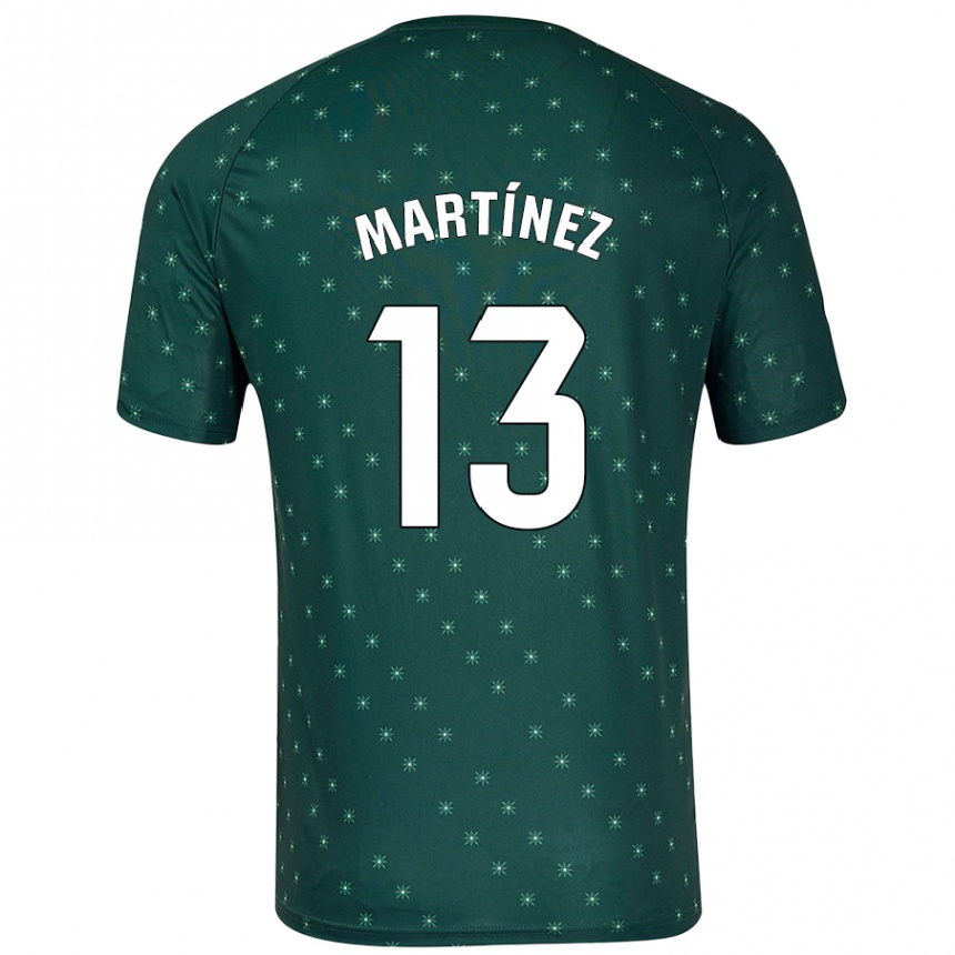 Gyermek Labdarúgás Fernando Martínez #13 Sötétzöld Idegenbeli Jersey 2024/25 Mez Póló Ing