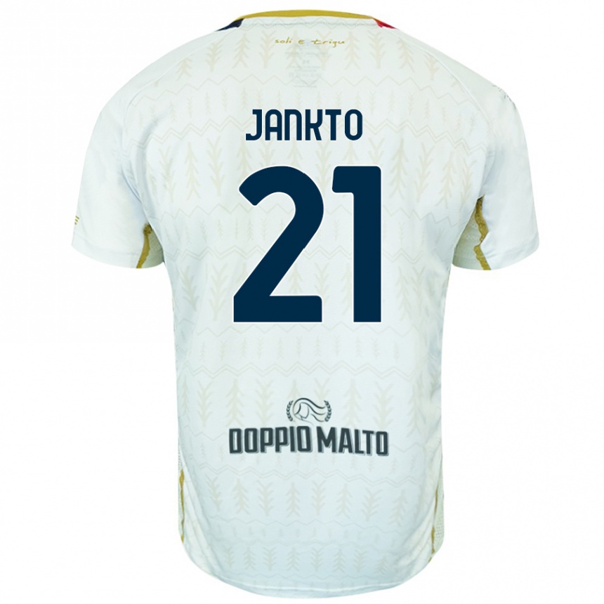 Gyermek Labdarúgás Jakub Jankto #21 Fehér Idegenbeli Jersey 2024/25 Mez Póló Ing