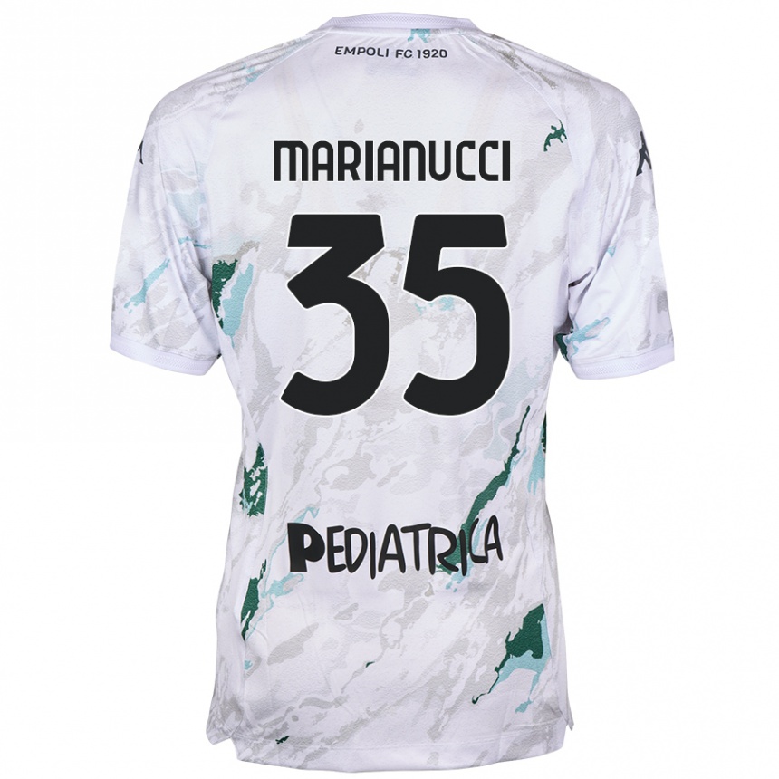 Gyermek Labdarúgás Luca Marianucci #35 Szürke Idegenbeli Jersey 2024/25 Mez Póló Ing