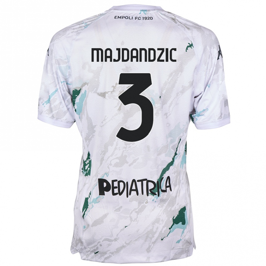 Gyermek Labdarúgás Patrik Majdandzic #3 Szürke Idegenbeli Jersey 2024/25 Mez Póló Ing