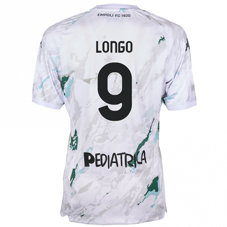 Gyermek Labdarúgás Mattia Longo #9 Szürke Idegenbeli Jersey 2024/25 Mez Póló Ing