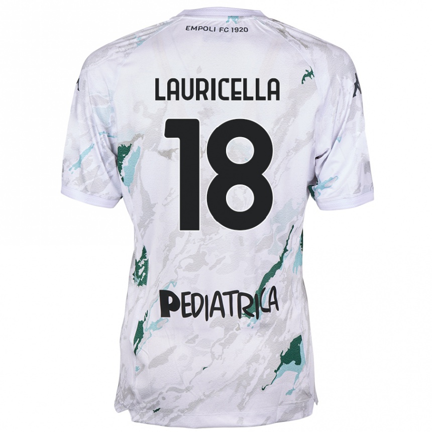 Gyermek Labdarúgás Giovanni Lauricella #18 Szürke Idegenbeli Jersey 2024/25 Mez Póló Ing