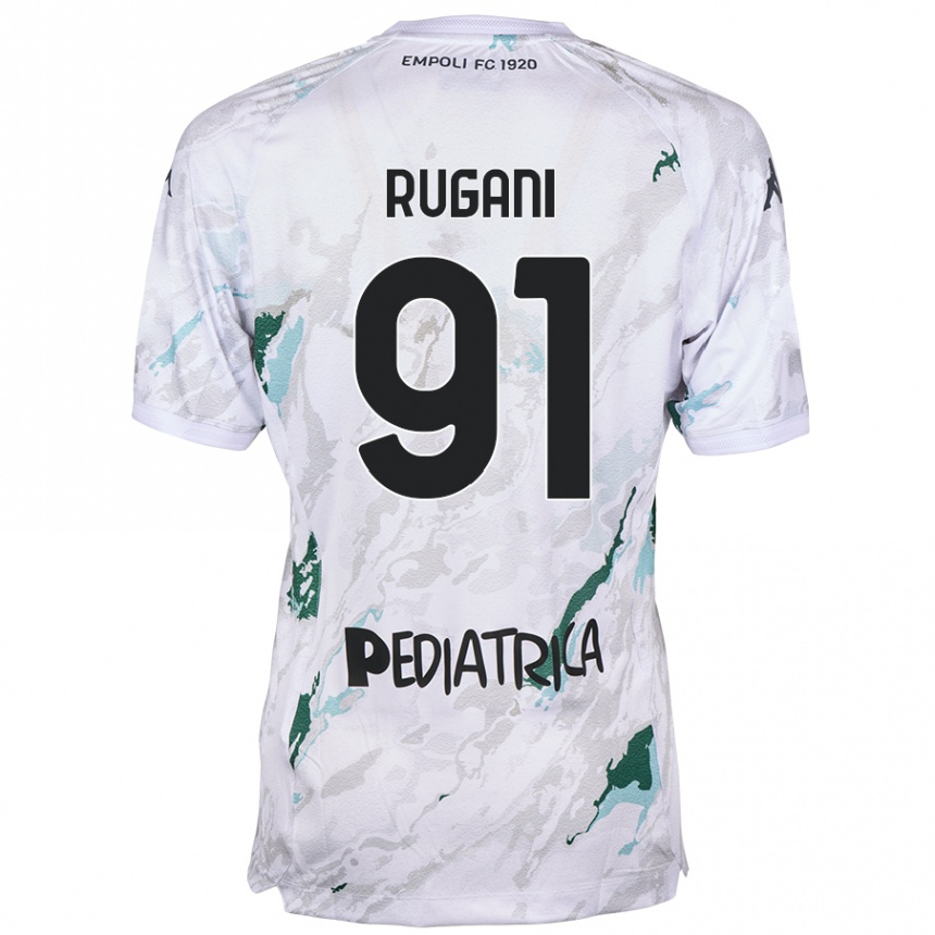 Gyermek Labdarúgás Tommaso Rugani #91 Szürke Idegenbeli Jersey 2024/25 Mez Póló Ing