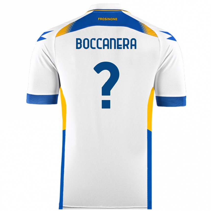 Gyermek Labdarúgás Alessio Boccanera #0 Fehér Idegenbeli Jersey 2024/25 Mez Póló Ing