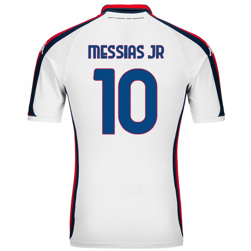 Gyermek Labdarúgás Junior Messias #10 Fehér Idegenbeli Jersey 2024/25 Mez Póló Ing