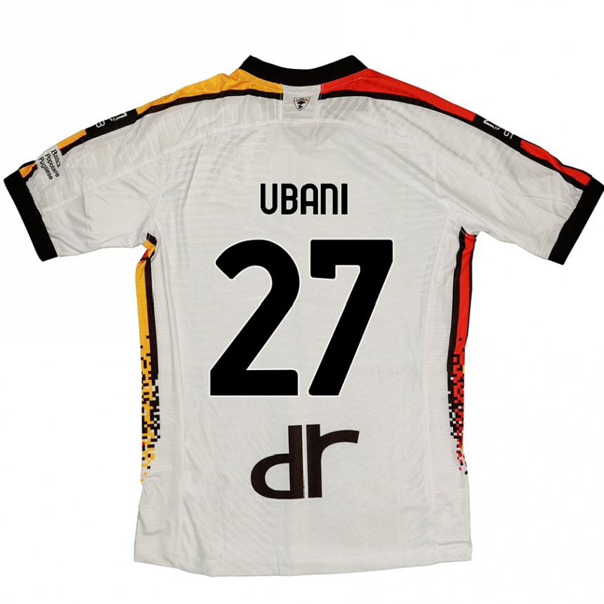 Gyermek Labdarúgás Marlon Ubani #27 Fehér Fekete Idegenbeli Jersey 2024/25 Mez Póló Ing