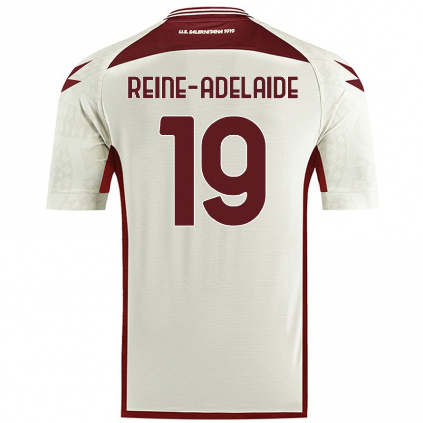 Gyermek Labdarúgás Jeff Reine-Adelaide #19 Krém Színű Idegenbeli Jersey 2024/25 Mez Póló Ing