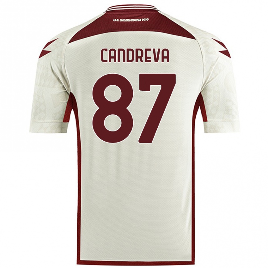 Gyermek Labdarúgás Antonio Candreva #87 Krém Színű Idegenbeli Jersey 2024/25 Mez Póló Ing