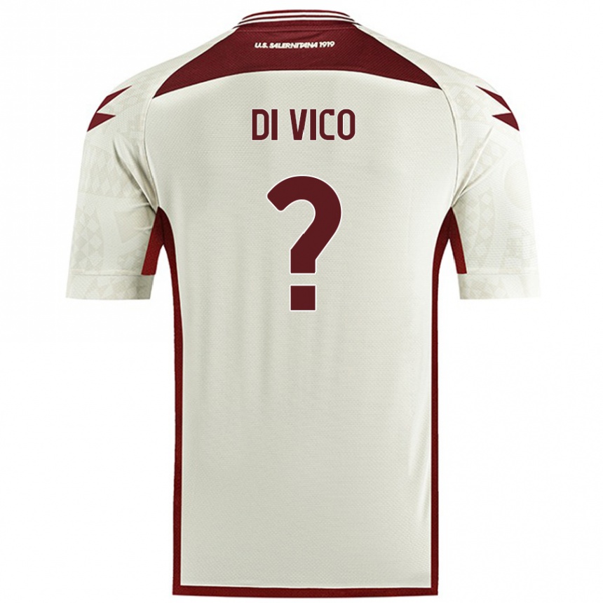 Gyermek Labdarúgás Rocco Di Vico #0 Krém Színű Idegenbeli Jersey 2024/25 Mez Póló Ing