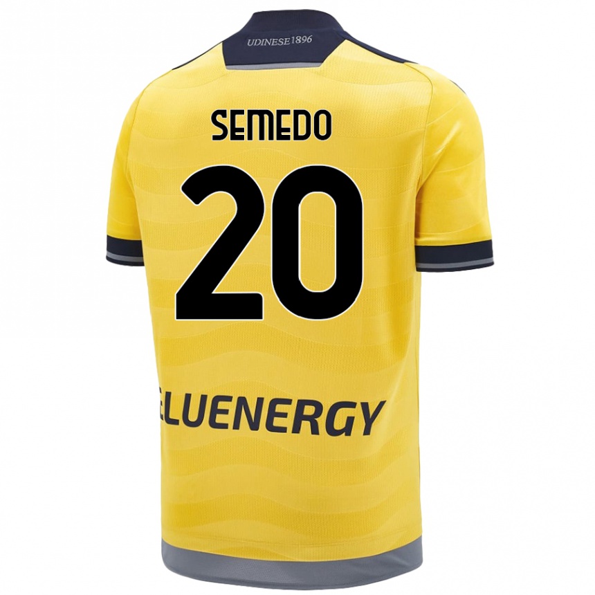 Gyermek Labdarúgás Vivaldo Semedo #20 Aranysárga Idegenbeli Jersey 2024/25 Mez Póló Ing